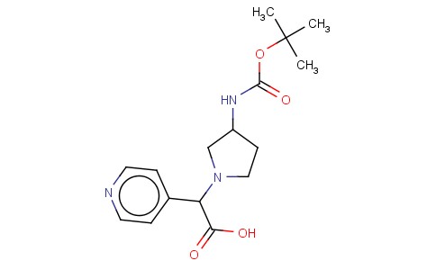 (3-BOC-AMINO-PYRROLIDIN-1-YL)-PYRIDIN-4-YL-ACETIC ACID